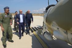 Ministar Vučević posetio 55. vazduhoplovnu grupu u kiparskoj vazduhoplovnoj bazi „Andreas Papandreu“