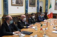 Састанак министра Стефановића са начелником Генералштаба Оружаних снага Републике Италије