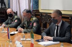 Minister Stefanović meets with Italian Chief of Defence Staff