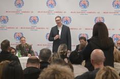 Председник Вучић посетио предузеће „Милан Благојевић-Наменска“