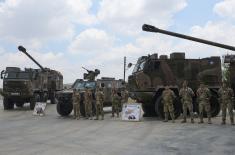 Minister Vučević at Sotiris Hadjiprokopiou Barracks in Cyprus