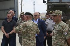 Minister Vučević at Sotiris Hadjiprokopiou Barracks in Cyprus