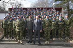 Farewell ceremony held for the contingent of the Serbian Armed Forces due for the UN mission in the Central African Republic