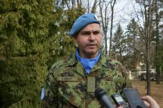 Farewell ceremony held for the contingent of the Serbian Armed Forces due for the UN mission in the Central African Republic