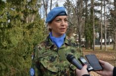 Farewell ceremony held for the contingent of the Serbian Armed Forces due for the UN mission in the Central African Republic