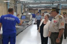 General Diković visits the company PPT Namenska in Trstenik