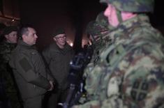 Testing of a modernised infantry fighting vehicle IFV M-80A and shooting under low light conditions