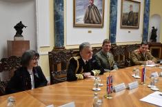 Minister of Defense meets with the Vice-Chief of the Defense Staff of the United Kingdom Armed Forces