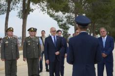 Minister Vučević lays wreath at Makedonitissa military cemetery in Cyprus