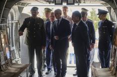 Minister Vučević lays wreath at Makedonitissa military cemetery in Cyprus