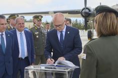 Minister Vučević lays wreath at Makedonitissa military cemetery in Cyprus