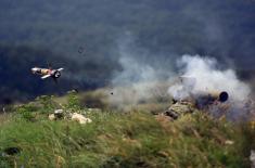 Pasuljanske livade live firing using Malyutka