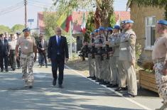 Minister Vučević visits Serbian contingent at UNFICYP headquarters