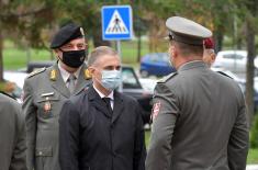 Minister Stefanović visits Training Command Headquarters