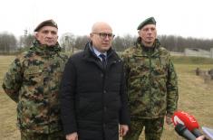 Minister Vučević visits 72nd Special Operations Brigade