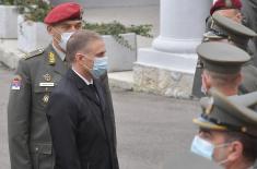 Minister Stefanović visits Training Command Headquarters
