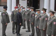 Minister Stefanović visits Training Command Headquarters