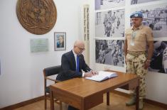 Minister Vučević visits Serbian contingent at UNFICYP headquarters