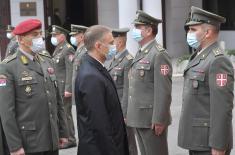 Minister Stefanović visits Training Command Headquarters