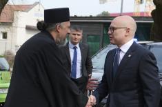 Minister Vučević visits Sts. Cyril and Methodius Church in Ljubljana