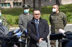 Ministar Vulin u VMC Karaburma: Ispunili smo naređenje vrhovnog komandanta, za 10 dana uspostavili bolnicu  