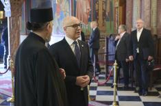 Minister Vučević visits Sts. Cyril and Methodius Church in Ljubljana