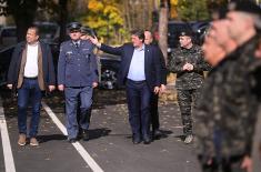 Minister Gašić inspects construction of new facility for Kobre MP Detachment