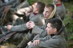 The crew of film on King Petar on the set at the Topčider barracks