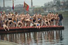 Military Academy Cadet, Sava Stanković First to Swim to the Holy Cross