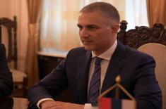 Minister Stefanović meets with Russia’s Deputy Minister of Defence Shevtsova