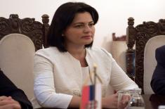 Minister Stefanović meets with Russia’s Deputy Minister of Defence Shevtsova