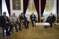 Meeting between Minister Vučević, Archbishop Georgios of Cyprus