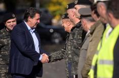 Minister Gašić inspects construction of new facility for Kobre MP Detachment