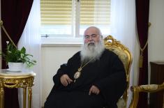 Meeting between Minister Vučević, Archbishop Georgios of Cyprus