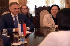 Minister Stefanović meets with Russia’s Deputy Minister of Defence Shevtsova