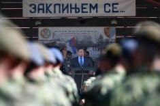 Minister Vulin: The military is our rampart against any evil, crime and storm