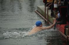 Military Academy Cadet, Sava Stanković First to Swim to the Holy Cross