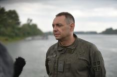Minister Vulin at the "Titel" training ground: Our rivers and our lakes will not be without adequate defence