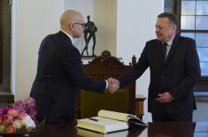 Minister Vučević meets with Mayor of Ljubljana Janković