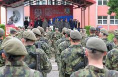 Class of June 2023 take oath of enlistment, Minister Vučević attends