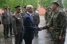 Class of June 2023 take oath of enlistment, Minister Vučević attends