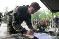 Class of June 2023 take oath of enlistment, Minister Vučević attends