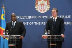 Председник Вучић: Србија и ДР Конго разговараће и о развоју војно-техничке сарадње