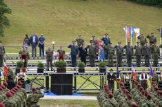 The assessment of readiness for the ceremony of handing over military flags to the 72nd Special Operations Brigade and the 63rd Parachute Brigade