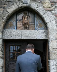 Chapel of St. George, patron saint of military, in Ružica Church being renovated