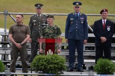 The assessment of readiness for the ceremony of handing over military flags to the 72nd Special Operations Brigade and the 63rd Parachute Brigade