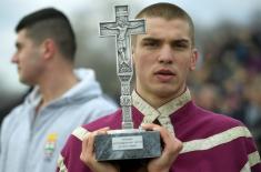 Military Academy Cadet, Sava Stanković First to Swim to the Holy Cross