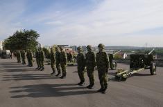 Gun salute on the occasion of Victory Day