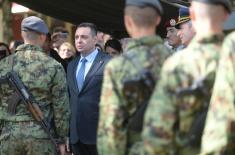 Minister Vulin: The military is our rampart against any evil, crime and storm