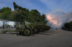 Gun salute on the occasion of Victory Day